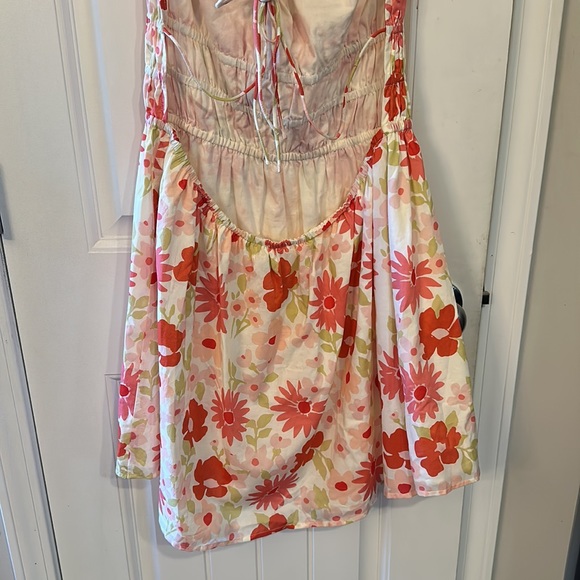 Sabo Skirt Yasmin Dress Pink Red Floral Size XL - Picture 11 of 12
